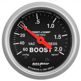 Sport-Comp™ Mechanical Metric Boost/Vacuum Gauge 3303-J